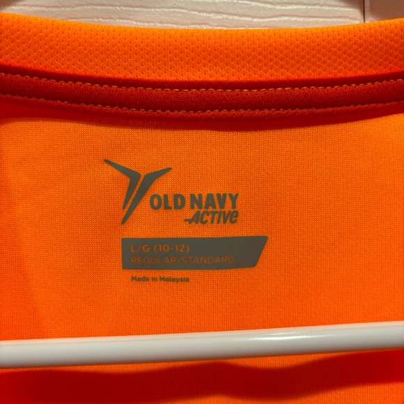 OLD NAVY Boy’s Neon Orange Summer Tank Top Shirt - size L(10-12) - Picture 4 of 4